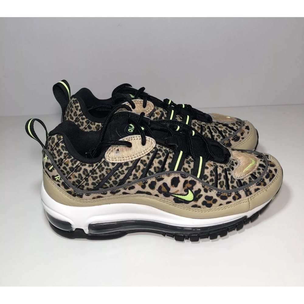 Nike Air Max 98 Premium Leopard Animal Print BV1978-200 3M Women's Size 8